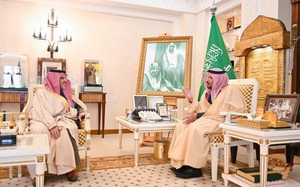 أمير القصيم يستقبل "المازني" بعد تكليفه مديرًا عامًا لفرع وزارة الصحة بالمنطقة