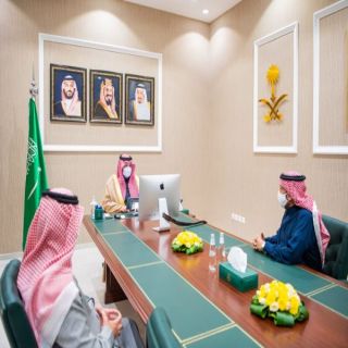 سمو أمير #الحدود_الشمالية يُدشن إلكترونيًا جسر المساعدية بـ #عرعر