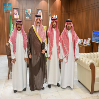 سمو أمير حائل يستقبل المواطنين الذين اقذوا حياة وافدين من الجنسية الصينية