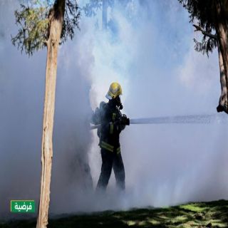 بحضور وكيل إمارة الباحة الدفاع المدني يٌنفذ فرضية حريق بمنتزه رغدان