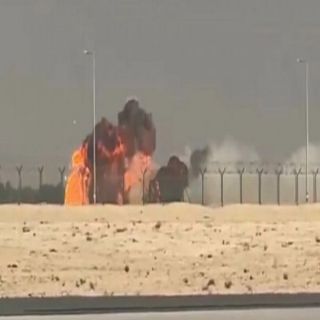 تحطم مقاتلة هندية في معرض دبي ومصرع قائدها