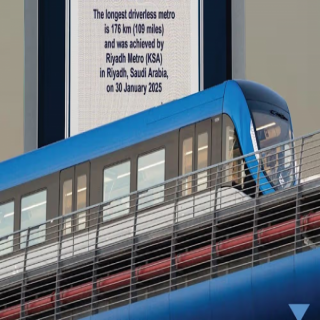 قطار الرياض يدخل موسوعة "غينيس" كأطول شبكة ذاتية القيادة عالميًا