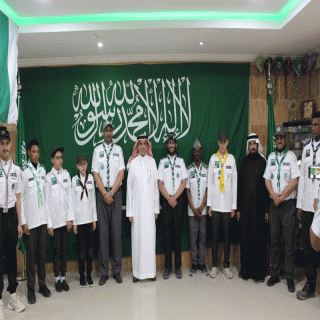 أمانة جمعية الكشافة العربية السعودية تحتفي بيوم العلم السعودي