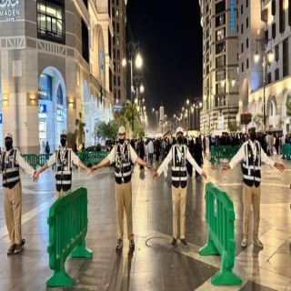 الكشافة يشاركون بفاعلية في تنظيم حركة المصلين والزوار حول المسجد النبوي