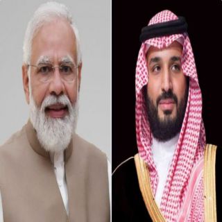 ولي العهد يتلقى اتصالًا هاتفيًا من رئيس وزراء الهند